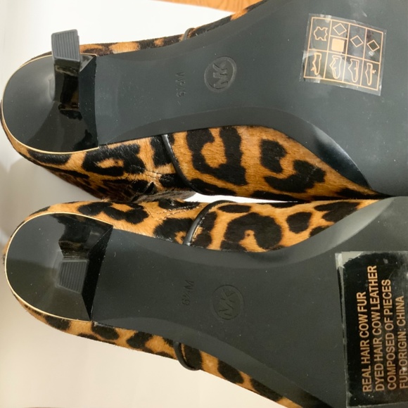 MICHAEL KORS Katerina Leopard Calf Hair Knee-High Stiletto Heels Boots 6.5 - Picture 16 of 16